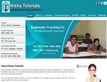 Tablet Screenshot of nishatutorials.com